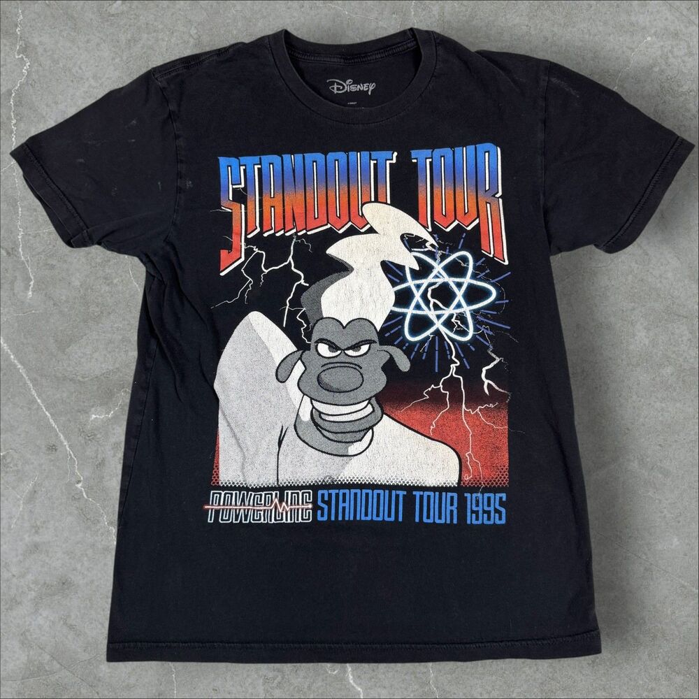 Disney 1995 Powerline StandOut Tour Double Sided Graphic Print Shirt - Medium
